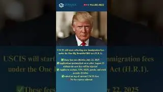 📢 New USCIS Immigration Fees Start July 22! #immigrationfees #HR1fees #asylum #TPS #uscis #asylum
