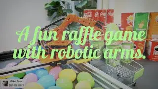 Make  Funny robotic arm for a raffle game. | Raspberry Pi School Project