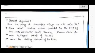 Field visit report primary health care centre (PHC) D pharm first year whole details.