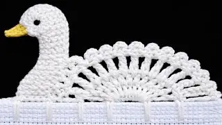 Puntilla de Cisne🦢88 Tejida en una Sola Vuelta