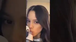 Jenna Ortega Drinking Water