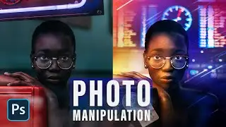 PHOTO MANIPULATION | NEON EFFECT PHOTOSHOP