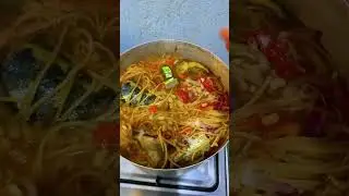 how to prepare spaghetti 🍝 #food #eatingchallenge #recipes