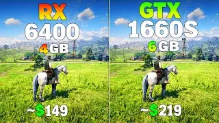 RX 6400 vs GTX 1660 Super - Test in 8 Games