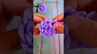 DIY Artificial Guldasta with Leaves & Flower Bunch 🌺 | Home Decor | Ashimi Art and Craft #trending