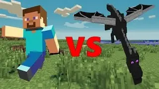 Steve VS Ender Dragon - Minecraft