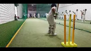 CAP PATNA - Cricket practice in Indoor Nets during Rain. Practice must never stop !!