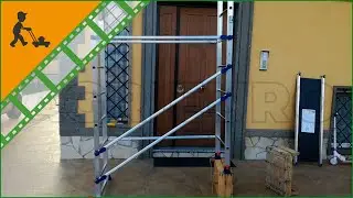 Trabattello in alluminio per scale FACAL P6: come montare il trabattello con posizione zoppa