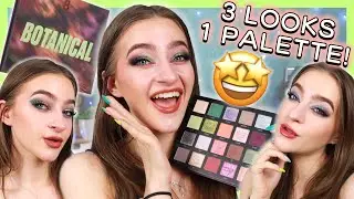 3 LOOKS WITH THE BEAUTY BAY BOTANICAL EYESHADOW PALETTE!! #3looks1palette #review #makeupreview