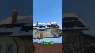 Panele fotowoltaiczne: Niska produkcja przez śnieg, ale co dalej? #shorts