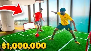 СТРОИМ КРЫТОЕ ФУТБОЛЬНОЕ ПОЛЕ ЗА 1 000 000 ДОЛЛАРОВ! (Чемпионат 1 на 1)