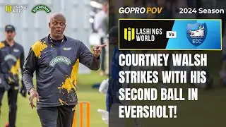 Courtney Walsh Strikes With His Second Ball! - Lashings vs Eversholt 2024