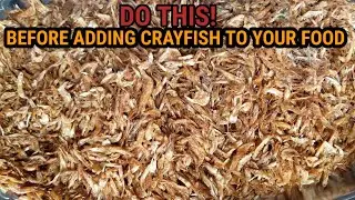 HOW TO PREP CRAYFISH FOR COOKING. CAMEROON FOOD RECIPES