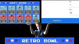 I Created A Retro Bowl Team Using A Random Number Generator And This Is What Happened