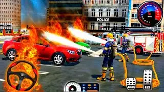 FireFighter Rescue Simulator 3D - Вождение пожарной машины службы экстренной помощи США 911 - Гей...
