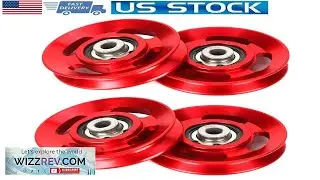 4Pc Aluminum Alloy Bearing Pulley Wheel Cable Machine Home Gym Fitness Equipment