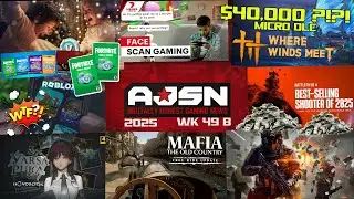 AJS News - BF6 BEST Selling '25 GAME, Roblox Face Recognition, Kids want V-Bucks, $40,000 Boat DLC?!