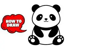 How to Draw a Cute Panda for Kids | Easy Drawing Tutorial