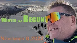 November 8, 2022, Revelstoke Snowmobile Season Has Begun