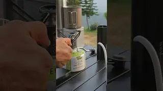 making japanese coffee while camping #asmr #coffee #brewingcoffee #outdoors