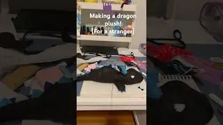 Making a dragon plush! #craft #sewing