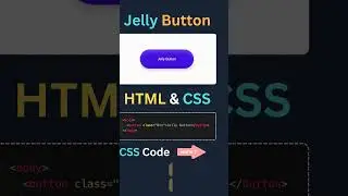 Jelly Button using HTML and CSS. #html #css #javascript #webdevelopment #coding