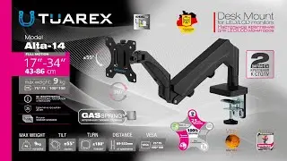 Настольный кронштейн для мониторов TUAREX ALTA-14 BLACK