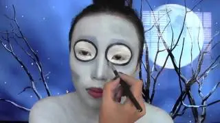 Emily (Corpse Bride) Halloween Make up Look 1