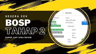 Cara Cek Apakah Dana BOSP Tahap 2 Sudah Salur