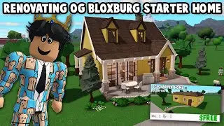 RENOVATING the ORIGINAL BLOXBURG PREBUILT STARTER HOUSE...