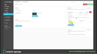 Channels Tutorial for Embed Signage - Digital Signage Software