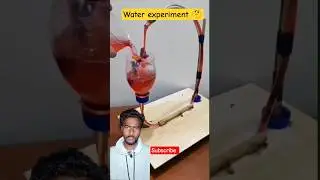 respect 😱🔥। non stop water fountain #science #experiment#tiktok
