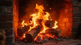 Relaxing Crackling Fireplace 4K ~ Holiday Yule Log Christmas Ambience (No Music)