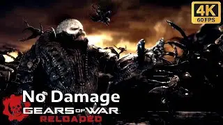 Gears of War Reloaded - General RAAM No Damage Boss Fight 4K (Insane Difficulty)