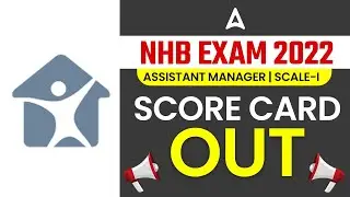 NHB Socre Card 2023 Out | NHB Assistant Manager Scale I Score Card
