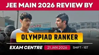 Olympiad Ranker shocked after JEE Main 2026 🔥First Day Analysis | Student Experience