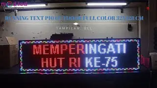 RUNNING TEXT P10 OUTDOOR FULL COLOR 32 X 128 CM