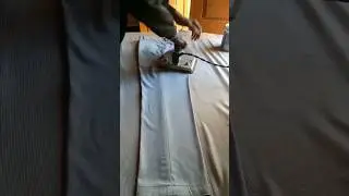 How to iron a pant 👖                   #laundry #shortsvideo