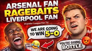 Arsenal Fan Ragebaits Liverpool Fan Live on TV!