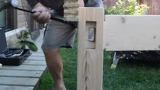 How to make a Mortise & Tenon bed frame with simple tools