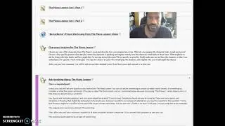 Piano Lesson Act I Prereading Video