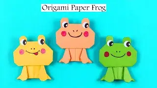 紙カエルDIY/かわいいカエルの折り方/動物カエル Origami Frog #Maxartandcraft