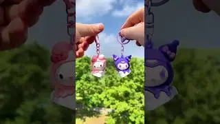 Use this keychain with bff💕#keychains #couple #bff #cute #gift #design #kuromi #magnetic