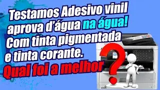 Testamos adesivo vinil aprova d'água na ÁGUA com tinta pigmentada e tinta corante.