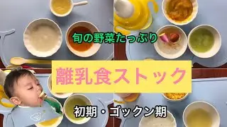 【生後５ヶ月　】【新米ママが作る離乳食・初期　】子供が寝静まってから離乳食ストック！！
