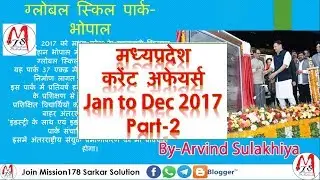 #2 MP Current Affairs 2017 Jan to Dec मध्यप्रदेश करेंट अफेयर्स  in Hindi