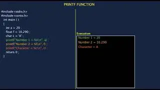 5. PRINTF AND SCANF FUNCTION IN C
