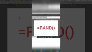 Rand formula use in ms word #shorts #Excel