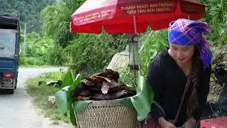 Harvesting Water Spinach and Dried Fish – Sell at the Market and Picking Up My Daughter from School