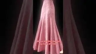 Mermaid High Waist Long Skirt Easy Cutting ✂ #viralshort #shorts #skirt #fashion #ytshorts